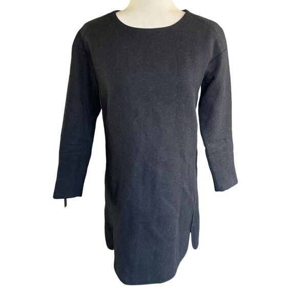 Rebecca Taylor Dress Black Shift Wool Blend Sz 0 Classic Preppy - Picture 1 of 12
